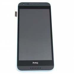 WYŚWIETLACZ Z DIGITIZEREM HTC DESIRE 620 SZARY NIEBIESKA RAMKA