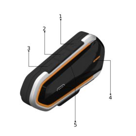 INTERKOM MOTOCYKLOWY QTBE6 BLUETOOTH WODOODPORNY IP45