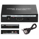 KONWERTER HDMI DO HDMI RCA STEREO L/R SPDIF AUDIO