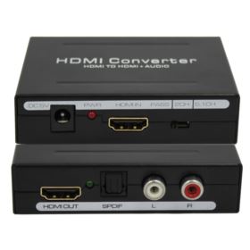 KONWERTER HDMI DO HDMI RCA STEREO L/R SPDIF AUDIO