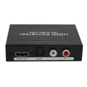 KONWERTER HDMI DO HDMI RCA STEREO L/R SPDIF AUDIO