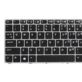 KLAWIATURA HP ELITEBOOK FOLIO 9470M 9480M 697685-001 Z SREBRNĄ RAMKĄ