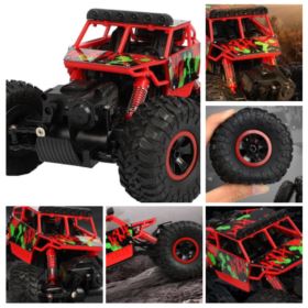 SAMOCHÓD ZDALNIE STEROWANY RC 4X4 JEEP 1:18 RALLY CAR CZERWONY