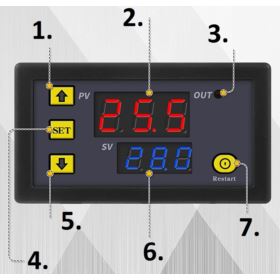 REGULATOR TEMPERATURY TERMOSTAT CYFROWY LCD 12V