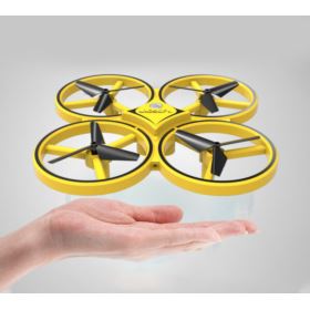 MINI DRON UFO AIRCRAF STEROWANY GESTEM RC ŻÓŁTY