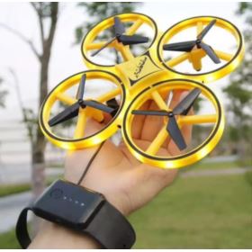 MINI DRON UFO AIRCRAF STEROWANY GESTEM RC ŻÓŁTY