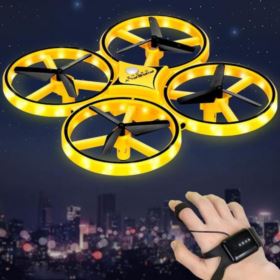 MINI DRON UFO AIRCRAF STEROWANY GESTEM RC ŻÓŁTY