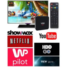 SMART TV BOX ANDROID 10.1 4K SCISHION V88 Z KABLEM HDMI I PILOTEM