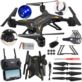 DRON QUADROCOPTER KY601S CZARNY Z PILOTEM I AKCESORIAMI