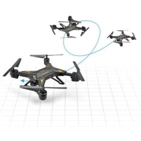 DRON QUADROCOPTER KY601S CZARNY Z PILOTEM I AKCESORIAMI