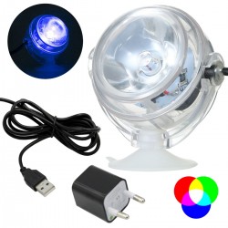 LAMPA LED DO BASENU AKWARIUM ZANURZALNA WODOSZCZELNA 7 KOLORÓW