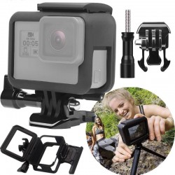 RAMKA DO GOPRO 5 6 7 BLACK HERO 2018 UCHWYT DO KAMERY SPORTOWEJ CZARNY