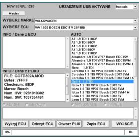 GALLETTO 1260 INTERFEJS DO CHIP TUNINGU USB EOBD ECU