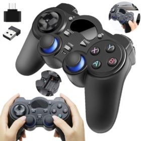 PAD BEZPRZEWODOWY GAMEPAD ANDROID Z ADAPTEREM USB CZARNY 2.4GHZ