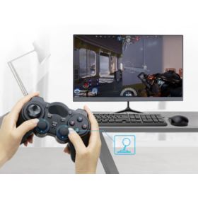 PAD BEZPRZEWODOWY GAMEPAD ANDROID Z ADAPTEREM USB CZARNY 2.4GHZ