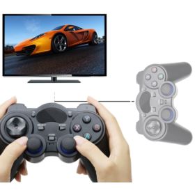 PAD BEZPRZEWODOWY GAMEPAD ANDROID Z ADAPTEREM USB CZARNY 2.4GHZ