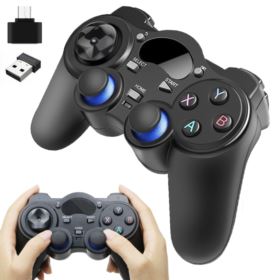 PAD BEZPRZEWODOWY GAMEPAD ANDROID Z ADAPTEREM USB CZARNY 2.4GHZ