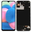 WYŚWIETLACZ Z DIGITIZEREM SAMSUNG GALAXY A30S A307FN A307 Z RAMKĄ CZARNY