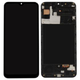 WYŚWIETLACZ Z DIGITIZEREM SAMSUNG GALAXY A30S A307FN A307 Z RAMKĄ CZARNY