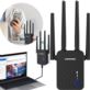 WZMACNIACZ SYGNAŁU WIFI COMFAST CF-WR754AC 1200MBPS CZARNY