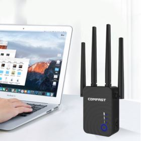 WZMACNIACZ SYGNAŁU WIFI COMFAST CF-WR754AC 1200MBPS CZARNY