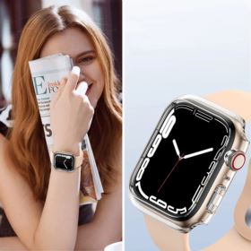 ETUI DO APPLE WATCH 5 6 SE 4 PRZEZROCZYSTE TPU 44MM