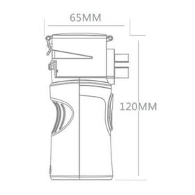 INHALATOR ULTRADŹWIĘKOWY H101 DLA DZIECI I DOROSŁYCH BIAŁO-SZARY