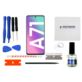 WYŚWIETLACZ I DIGITIZER SAMSUNG GALAXY A71 Z ZESTAWEM NAPRAWCZYM I RAMKĄ CZARNY