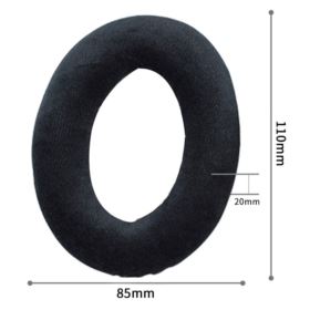 GĄBKI DO SŁUCHAWEK SENNHEISER HD515 HD555 HD598 HD558 HD595 PC360 CZARNE
