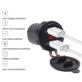 ŁADOWARKA MOTOCYKLOWA 2X USB UNIWERSALNA 2,1A CZARNA