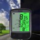 LICZNIK ROWEROWY SUNDING SD-563A CZARNY WODOODPORNY Z PODŚWIETLENIEM, MOCOWANIEM I ŚCIERECZKĄ