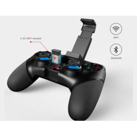 PAD IPEGA PG-9156 Z UCHWYTEM NA TELEFON I PRZYCISKIEM TURBO BLUETOOTH CZARNY