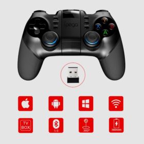 PAD IPEGA PG-9156 Z UCHWYTEM NA TELEFON I PRZYCISKIEM TURBO BLUETOOTH CZARNY