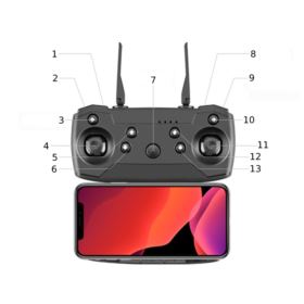 DRON Z KAMERĄ 4K LS-E525 Z PILOTEM I AKCESORIAMI CZARNY
