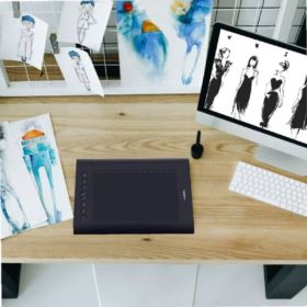 TABLET GRAFICZNY HUION H610 PRO V2 Z PIÓRKIEM RYSIKAMI I UCHWYTEM PH03