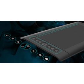 TABLET GRAFICZNY HUION H610 PRO V2 Z PIÓRKIEM RYSIKAMI I UCHWYTEM PH03