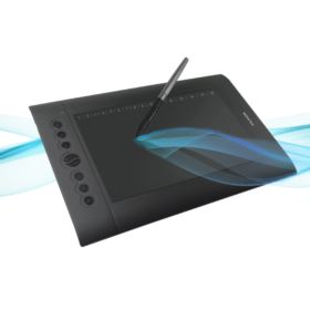 TABLET GRAFICZNY HUION H610 PRO V2 Z PIÓRKIEM RYSIKAMI I UCHWYTEM PH03