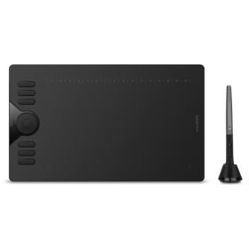 TABLET GRAFICZNY HUION HS610 Z PIÓREM I RYSIKAMI CZARNY