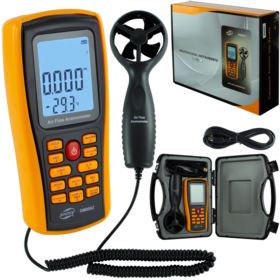 ANEMOMETR BENETECH GM8902 Z WALIZKĄ WIATROMIERZ