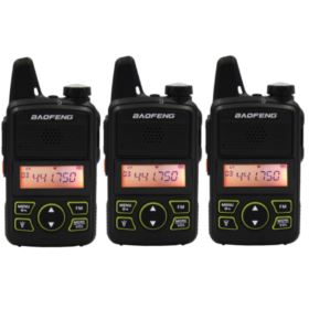 RADIOTELEFON 3 SZTUKI Z LATARKĄ BAOFENG MINI BF-T1