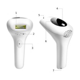 DEPILATOR LASEROWY IPL Z WYŚWIETLACZEM OŚMIOSTOPNIOWY