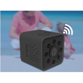 MINI KAMERA SZPIEGOWSKA WIFI Z WODOSZCZELNĄ OBUDOWĄ I ŚCIERECZKĄ