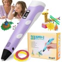DRUKARKA DŁUGOPIS 3D PEN 2 ZESTAW + WKŁADY FIOLET
