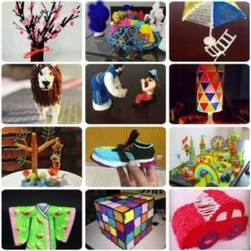 DRUKARKA DŁUGOPIS 3D PEN 2 ZESTAW + WKŁADY FIOLET