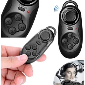 PILOT BLUETOOTH MINI GAMEPAD Z 4 PRZYCISKAMI CZARNY - Akcesoria rtv agd