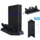 PODSTAWKA CHŁODZĄCA PS4 Z ŁADOWARKĄ DO PADÓW DUALSHOCK I Z HUBEM USB CZARNA - Akcesoria rtv agd