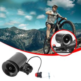 DZWONEK ROWEROWY ELEKTRYCZNY SB-205 CZARNY - Akcesoria sportowe
