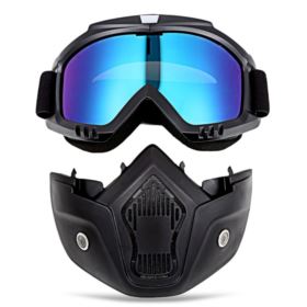 GOGLE Z MASKĄ NA MOTOR NARTY SNOWBOARD - Akcesoria sportowe
