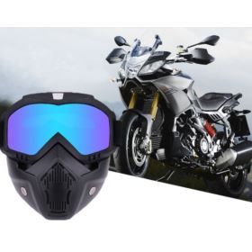 GOGLE Z MASKĄ NA MOTOR NARTY SNOWBOARD - Akcesoria sportowe