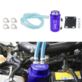 SEPARATOR OLEJU ZBIORNIK ODMY OLEJOWEJ UNIWERSALNY D1SPEC OIL CATCH TANK 10MM NIEBIESKI - Akcesoria motoryzacyjne